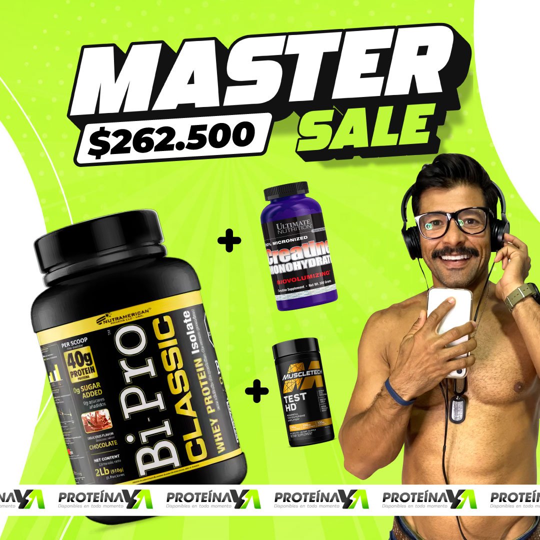 BiPro Classic 2 lb + Creatine Monohydrate 300gr + Test HD 90 casp